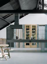 #kitchen #interior #modern #table #stool #open 