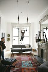 Living, Floor, Sofa, Ottomans, Rug, Light Hardwood, Standard Layout, Ceiling, and Recliner #livingrooms #trapeze #Turkishrug #Eames #lounge #chair #roomandboard  #light #Victorian #SanFrancisco  Living Sofa Recliner Photos from Favorites