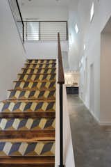 #stairs #treehouse #tile #pattern #geometric #walnut #steel #MattFajkusArchitecture #Austin #Texas
