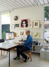 #office #interior #andywarhol #wallclock #design #vintage #knoll #knolltable #studio #artist #homestudio #table #workspace #modern
