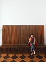 #seatingdesign #vintage #rosewood #bench #RichardSeifert #Brussels #mansion 