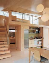 #interior #modern #inside #design #interiordesign #diningtable #cottage #kitchen #openlayout #openfloorplan #gatherings #stairs #loft #bath #wood #stainlesssteel #appliances