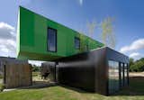 #shippingcontainer #modern #cgarchitects #france #stackedcontainers #cargo #exterior #twostory #glassdoor #color 