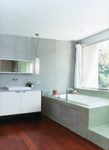 #bath&spa #interior #modern #design #bathroom #interiordesign #lighting #naturallight #masterbath #bisazzatile #tile #woodfloor 