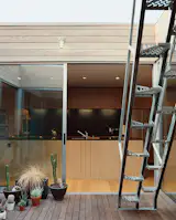 #stairs #exterior #outdoor #outside #LosAngeles #kitchen #wood #modern #minimalist #roof #deck #cactus #steel #RileyPratt #industrial #LapeyreStair
