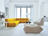 #seatingdesign #interior #inside #indoor #Togo #sofa #modern #mustard #yellow #modular #MichelDucaroy #LigneRoset #creative #anticonformist #comfortable #livingroom #lighting #window #storage #shelves 