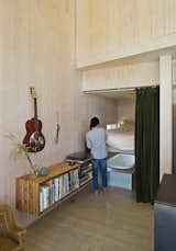 #smallspaces #prefab #wood #interior #inside #indoor #credenza #guitar #bathroom #bedroom #Technics #turntable #records #PlatformArchitecture #JesseGarlick #Washinton