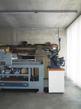 #workplace #office #interior #inside #indoor #cellar #printing #press #workbench #concrete #industrial #light #ErikSpiekermann #SusannaDulkinys #Berlin #C.FischerInnerarchitekten