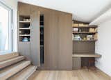 #storage #modern #interiordesign #penthouse #closet #desk #bookshelf #cabinet #athens #stairs 
