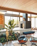 The lower living space on the ground floor of a Los Angeles, California, home features an EcoSmart fireplace fueled by denatured alcohol. Read the full article here.
