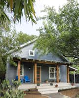 Architect J.C. Schmeil renovated and added onto a 1935 Austin bungalow in order to better accommodate his family: wife Ashley McLain, sons Corbin (13) and Beckett (10), and Shiner the rescue dog. They purchased the cottage in 1998, and after a couple of small renovations and considering a move, they realized they needed to add some serious square footage. So in 2012 Schmeil gutted the original cottage, upgraded all systems, and added on to the upstairs, bringing the former 820 square feet up to the current 2,150 with four bedrooms. Photo by Whit Preston.