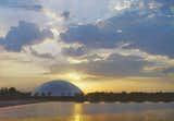 The Styling dome on the campus of General Motors’ Technical Center is 188 feet wide and 65 feet tall. At just three-eighths of an inch thick, the structure’s aluminum skin is proportionately thinner than an eggshell.