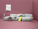 The Mags sofa is a simple design composed of modular units that vary in length.