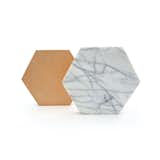 Industrial design studio Fort Standard has created this sleek Marble Trivet out of cut stone in a simple geometric shape. Described by designers Gregory Buntain and Ian Collings as imbued with a “warm-contemporary aesthetic,” the White Marble Trivet adds sophistication to a dining room, kitchen, or living room space.
