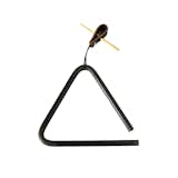 Designed by Pat Kim in his Brooklyn studio, the Triangle Dinner Bell is the perfect way to round up the troops for dinner, or delicately interrupt a marathon of video game playing. Reminiscent of traditional, rustic triangles, it is crafted from hand-bent hot-rolled steel, and includes a solid brass striker and an English Bridle leather loop for hanging and holding.  Photo 7 of 8 in Great Designs from Brooklyn by Marianne Colahan
