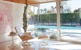 Living Room, Ottomans, End Tables, Recliner, and Recessed Lighting  Photo 2 of 7 in Eames Chairs by Mark Lavoritano from Photo of the Week: When Lounging in Palm Springs…