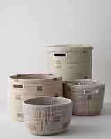 Senegal Baskets by Eileen Fisher, $138 garnethill.com

One of our favorite insider secrets is the home line that Eileen Fisher does for Garnet Hill. (Check out the bath towels, for one.) This set of three fair-trade baskets, made of natural cattails and strips of reclaimed plastic, were commissioned by Fisher and are handmade by the Wolof weavers of Senegal in partnership with the Peace Corps.  Photo 8 of 11 in Holiday Gift Guide 2014: Give Globally by Kelsey Keith