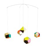 Themis Mobile Designed by Clara Von Zweigberk for Artecnica via Dwell Store $37.00

Inspired from the polyedra, designer Clara von Zweigbergk created this suspended graphic and delicate mobile to add a playful touch of vibrant color to any room.  Photo 2 of 10 in Holiday Gift Guide: The Mini Modernist  by Jami Smith