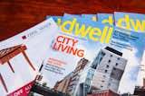 The Dwell October City Living Issue, including a special City Modern feature, looked great in the Thos. Moser Showroom. Photo Courtesy Stephen Lovekin and Don Bowers.