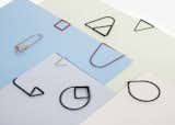 Up your paperclip game with these large, geometric clips by Studio Daphna Laurens.
