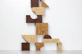 "Aminal" blocks by Studio Dunn, $125 at studiodunn.com

This toy, which doubles as an accessory for a desk or shelf, is made out of excess maple, cherry, and walnut from Studio Dunn's furniture and product projects. Each block features a different animal, and the entire set fits together like a puzzle.