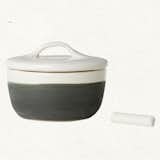 Keep your foodstuffs neatly stored and labeled in a chalkboard jam pot by Terrain.