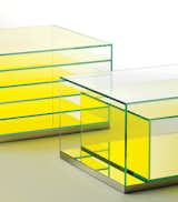 Boxinbox by Philippe Starck for Glas Italia 

This brightly tinted series combines storage and display in rectilinear showcases that recall artist Donald Judd’s work.