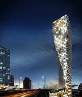 The twisting shape of the Vancouver House building, expected to be built in that city by 2018, was dictated by setback requirements.