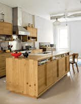 A Storage-Saving Salvaged Wood Kitchen in Brooklyn