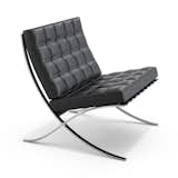 Built for the pavilion, the Barcelona chair became an instant classic. It has been produced by Knoll since 1953.