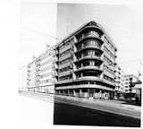 A block of flats next to the Bio Oko Cinema, Prague.  Search “Bios-by-Cassalgrande-Padana.html” from Exhibit Examines Legacy of Functionalist Architecture in Prague