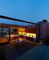 A San Francisco–based industrial designer and mechanical engineer couple teamed up with local architect Craig Steely to design their 1,800-square-foot home overlooking the Mission District. On warm nights, the residents eat al fresco dinners perched on Eiffel side chairs by Charles and Ray Eames around a table from Room &amp; Board.&nbsp;