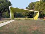 The architects positioned the pavilion to serve as a gateway between an active part of the park, where playing fields dominate, and the less active, more natural eastern end. Photo by Carolyn Brown.  Photo 3 of 7 in A Modern Park Pavilion Rises in Dallas
