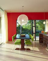 Inspired by Scandinavian and Mexican contemporary and traditional design, the Sunrise house has a bright, clean, and eclectic color palette.  Photo 6 of 7 in Examples of Huge Pendant Globes by Andrea Smith from Sustainable, Solar-Powered Family Retreat in California