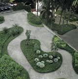 Marx's signature treatment of pavement meets tropical gardens in the design of Rio's Ministry of Education and Public Health, which was among the first public projects to prioritize native plants. Here, Marx also foresaw another trend: green roofs.  Search “Continuing-Education.html” from (Not-So) Garden Variety Lessons From the Father of Modern Landscape Design