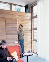 In their search to find an alternative to drywall, the couple discovered this lightweight, nontoxic Italian poplar siding at a local lumberyard. "The Seattle Opera uses it for stage sets, and the lumberyard carries a large amount of the product to outfit them," says Pellecchia. Lite-Ply is about half the weight of conventional siding and can be fastened by staples. www.northamply.com/lite-ply.html