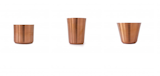 Copper tumblers, from $32 each.