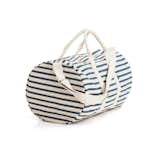 This Duffel Bag is designed with the traveler in mind. Crafted from heavyweight canvas, the bag is roomy enough to accommodate a couple of days of clothing, but small enough that it is not too obtrusive. Simple and refined, this bag is an easy-going travel accessory.  Search “baggu x3 tote set sailor stripe grey stripe blue stripe” from Weekend Getaway Essentials for Design Lovers