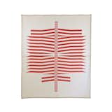 The Spine Quilt by Meg Callahan merges graphic and organic on a cozy cotton fabric. $600  Search “designer spotlight meg callahan” from Editor's Picks from the Dwell Store
