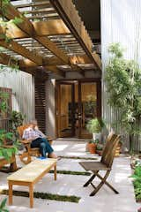 Outdoor, Back Yard, Small Patio, Porch, Deck, and Concrete Patio, Porch, Deck Moreland House  Photo 1 of 1 in Rick Moreland Reads a Building