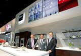 The designer Nate Berkus, center, appeared with LG Electronics executives on the floor of the 2014 International CES in Las Vegas on Jan. 6. Photo courtesy LG Electronics.  Search “passivhaus institut announces 2014 finalists”