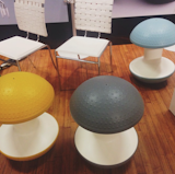 @chloedaley: Kinda obsessed with these bouncy stools by Humanscale at Dwell On Design #dodny  Photo 2 of 8 in Dwell on Design NY: Day Two in Instagrams by Allie Weiss