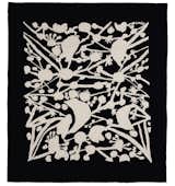 "White Trellis," an artist’s square designed by Graham Sutherland for Ascher Ltd, 1946. Ascher exhibted a version of this scarf and a companion design at "Britain Can Make It," a 1946 London exhibition of industrial and product designs. Courtesy of the Fashion and Textile Museum.