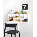 Spacebox

The lacquer and melamine wall-mounted desk sports myriad interior cubbies and folds up when not in use.