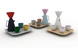 Nichetto has prototyped three colorways, from Margiela-inspired all-white to pastel tones, characteristic of Japanese architecture, and bright Pop colors that pay tribute to the Memphis movement and artist Jean-Paul Goude.  Photo 8 of 34 in I Made it Out of Clay by Luanne  Sanders Bradley from Product of the Day: Ceramic and Wood Coffee Set by Luca Nichetto