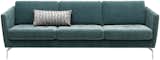 BoConcept's Osaka sofa in turquiose Napoli fabric.  Photo 4 of 6 in An Upholstery Expert Shares Which Colors Are Trending and Which Are Here to Stay
