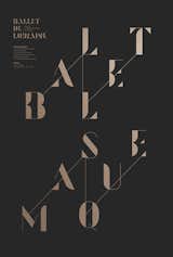 Les Graphiquants: Posters from this French design studio mix mechanical-age typography with rich metallics for a warm effect. From Grain Edit.