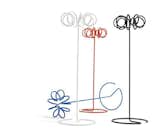 Staffan Holm's VISP coat rack designed for Blastation is a piquant accent in any room. Coiled tubular steel coils grounded by plastic feet offer floor-friendly, lightweight storage space.