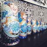 Each Christmas, Marcel Wanders's staff gives him a group studio portrait. A few years ago it was a set of matryoshka dolls!  Search “art studio made upcycled materials hits highway” from Design Guide to Amsterdam