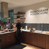 Catch live cooking demos all day with @chefhayles at the Monogram Modern Home.